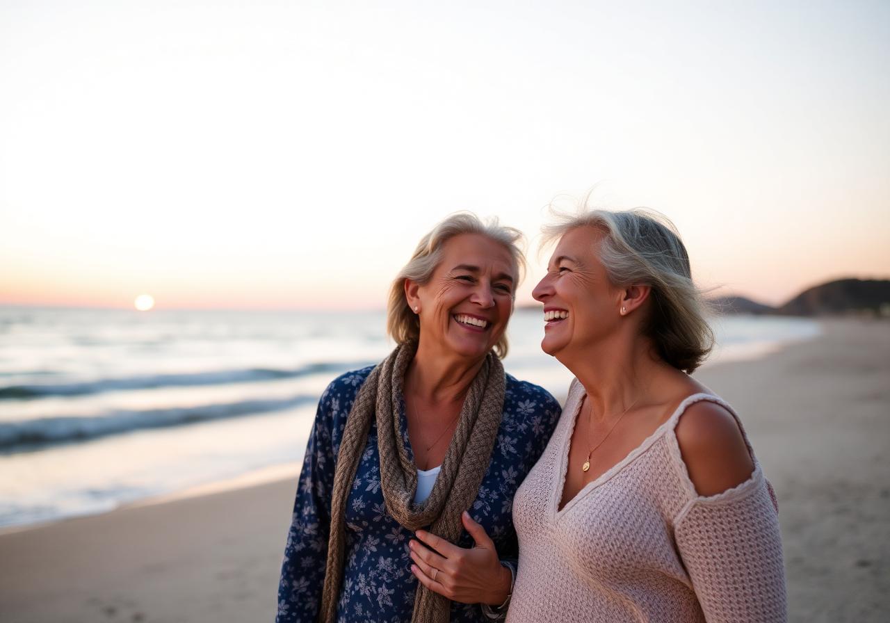 Happy couple enjoying renewed connection